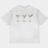 Martini Oversized White Tee